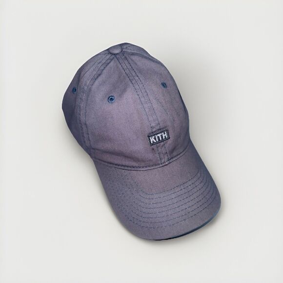 Kith Hat Baseball Cap Men One Size Adjustable Strap Embroidered Logo Faded Wash - Picture 1 of 4